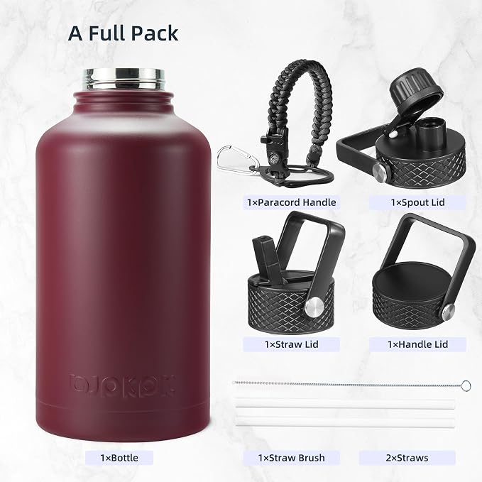 BJPKPK Half Gallon Insulated Water Bottles - Image 4
