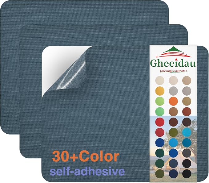 Gheeidau Canvas Repair Patch 9×11 Inch 3Pcs Waterproof Self-Adhesive Fabric by Givethingsanewlife