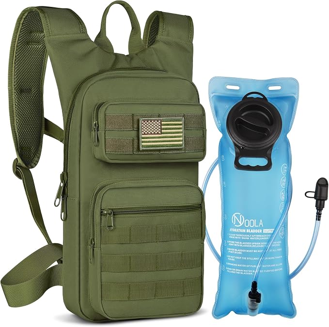 NOOLA Hydration Backpack with 3L TPU Water Bladder, Tactical Molle Water by NOOLA