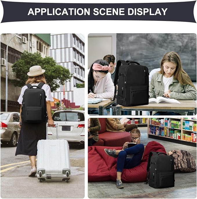 coowoz Travel Backpack For Women Men Airline Approved, Large Hiking Laptop - Image 7