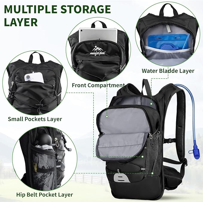 Hiking Backpack for Women & Men, Hydration Backpack - Image 4