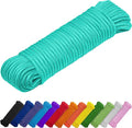 TECEUM Rope – 90 Feet x 3/8 Inch – Green Wave – Strong All-Purpose Utility Rope by TECEUM