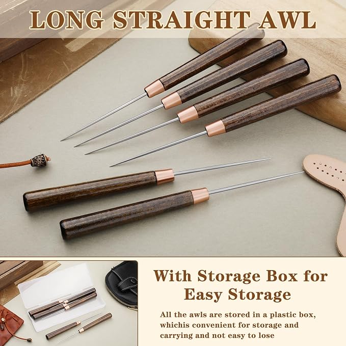 ZXIIXZ 6 Pcs Scratch Awl Tool, Awl Tool Sewing - Image 3