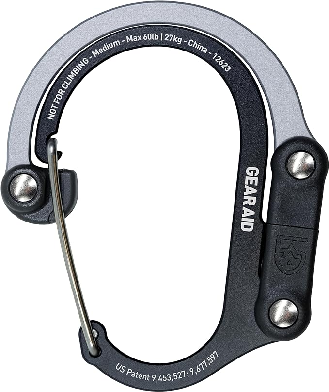 GEAR AID HEROCLIP 360° Swivel Carabiner Gear Clip and Hook by GEARAID