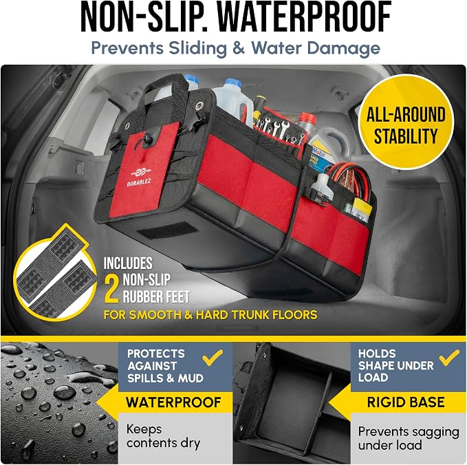 XL Trunk Organizer 4-Section Modular System – Extra Large Car Cargo Storage - Image 6