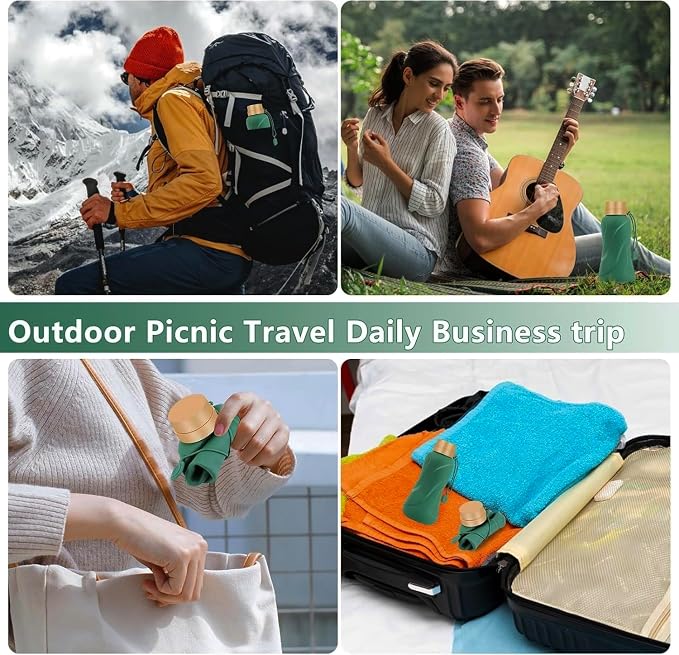 Collapsible Water Bottles, Leak Proof, Reuseable BPA Free Silicone Foldable - Image 7