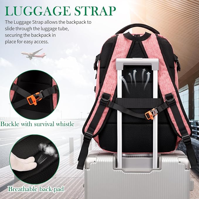 FENGDONG Large Laptop Backpack 17.3 inch Durable Waterproof Travel College - Image 6