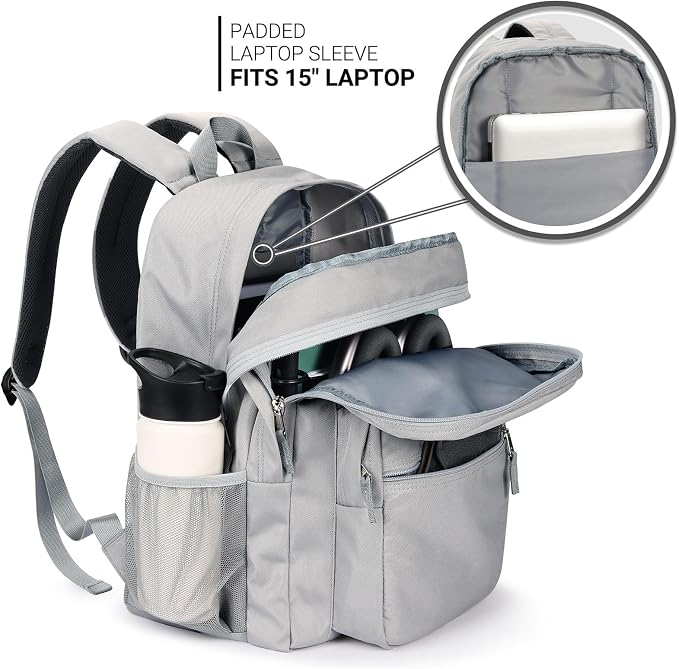 ZORFIN 26L Backpack for College, and Travel: Water Resistant Bookbag - Image 4