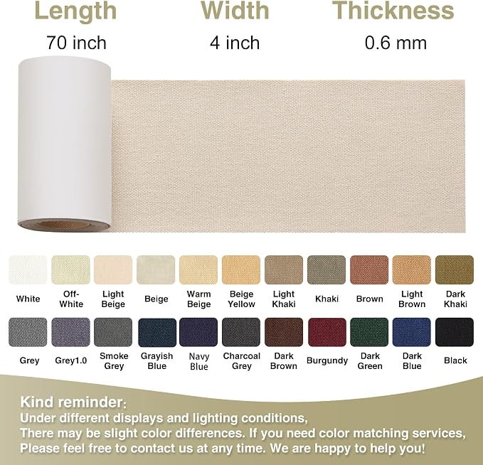 Gheeidau Canvas Repair Tape 4×70 Inch Waterproof Self-Adhesive Fabric Repair - Image 4