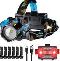 TIROFLX 12 Modes 210000 Lux Headlamp Motion Sensor Red Warning Zoomable Energy by TIROFLXBrand