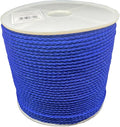#8 X 1000' Blue Hollow Braid POLYPRO Rope by T.W+.+Evans+Cordage+Co.
