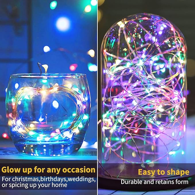 Brightown 12 Pack Multi-Color Fairy Lights Battery Operated - 7ft 20 LED - Image 3