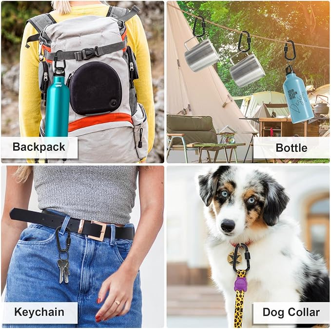 Cridoz Locking Carabiner D Ring Clips - Image 6