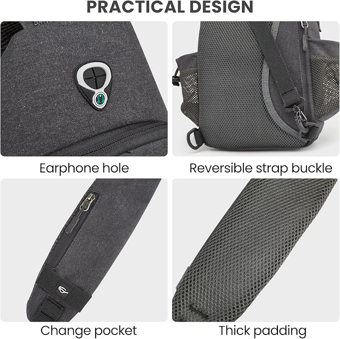 G4Free Canvas Sling Bag Crossbody Backpack - Image 6