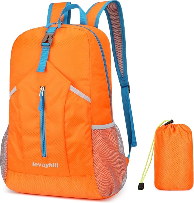 levayhill 25L Foldable Hiking Backpack Lightweight Packable Basic-Daypack by Levayhill