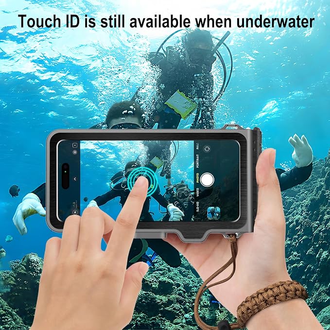 Waterproof Phone Case for Snorkeling & Diving, IP68 Waterproof Hard Case for - Image 3