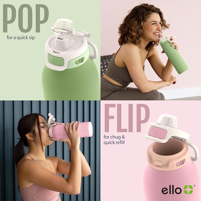 Ello Pop & Fill 22oz Stainless Steel Water Bottle - Image 4