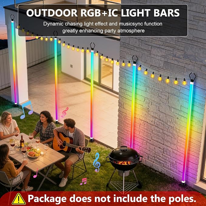 AILBTON 2-Pack 6.6FT RGB+IC Neon Ambient Light - Image 2