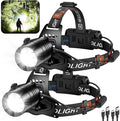 crazybrace Rechargeable Led Headlamp 2Pack, 99000 Lumen Super Bright Head Lamp by crazybrace