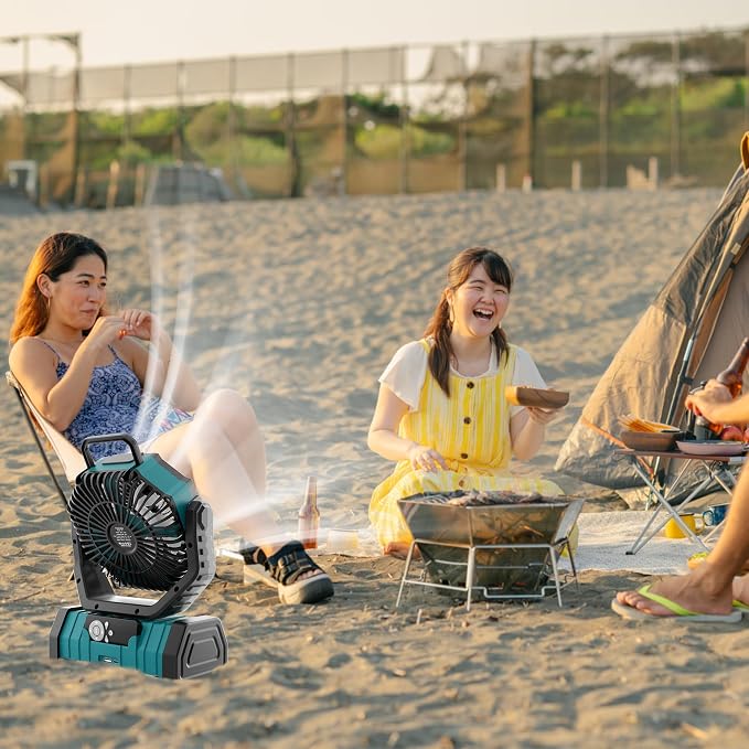 20000mAh Outdoor Camping Fan Battery Operated, Portable Rechargeable Battery - Image 7