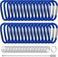 30PCS Aluminum Carabiner Clips by XIECHANEE