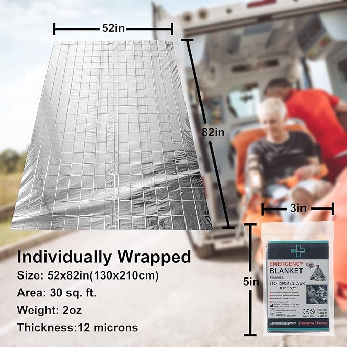 General Medi Emergency Blanket, Emergency Silver Foil Blanket– Perfect - Image 3