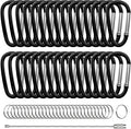 30PCS Aluminum Carabiner Clips by XIECHANEE