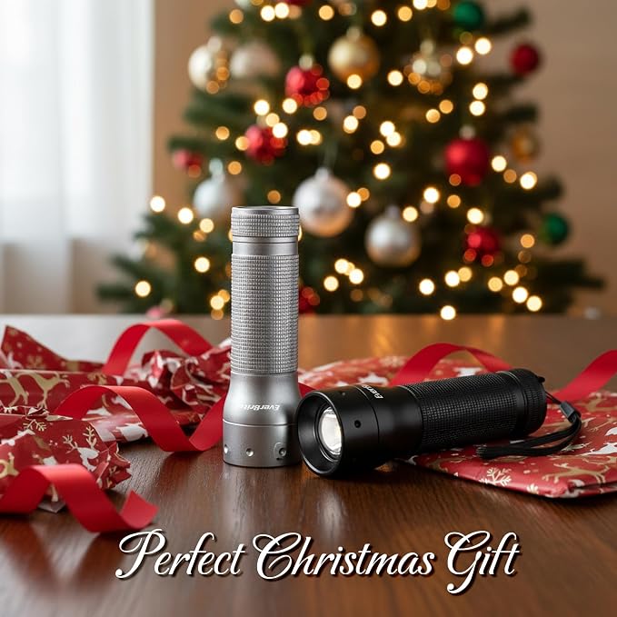 EverBrite Mini Flashlight, Zoomable LED Flash Light, 3 Modes, 3AAA Batteries - Image 9