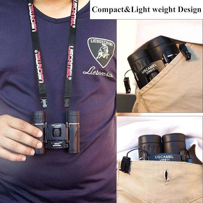USCAMEL Binoculars for Adults and Kids 8×21 High Powered Compact Binoculars - Image 5