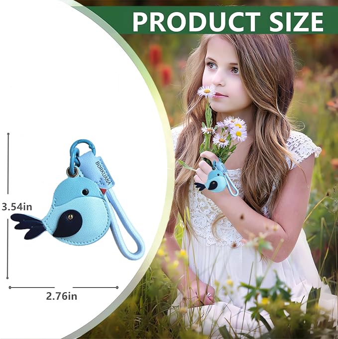 Leather Keychain Holder Case Compatible - Image 2