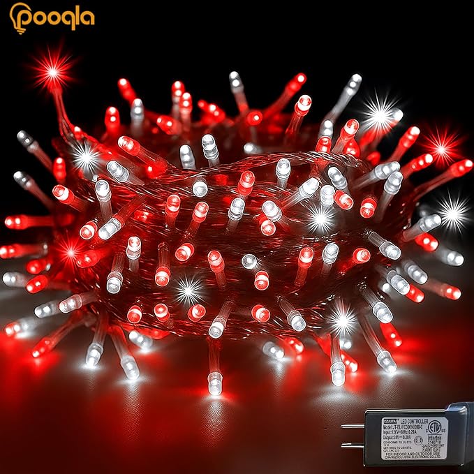 Christmas String Lights, 66 ft 200 LED Christmas Lights Plug in, Indoor Outdoor - Image 7
