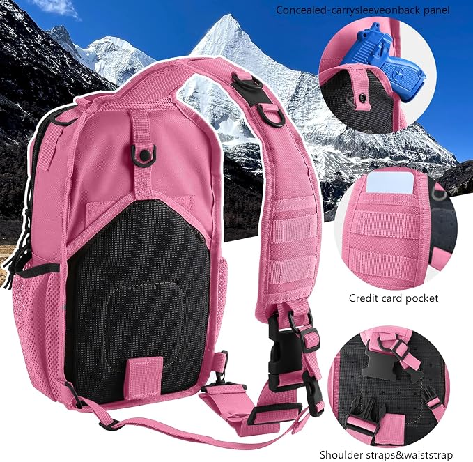 Rover Sling Pack Tactical Shoulder Sling Bag Backpack - Image 3