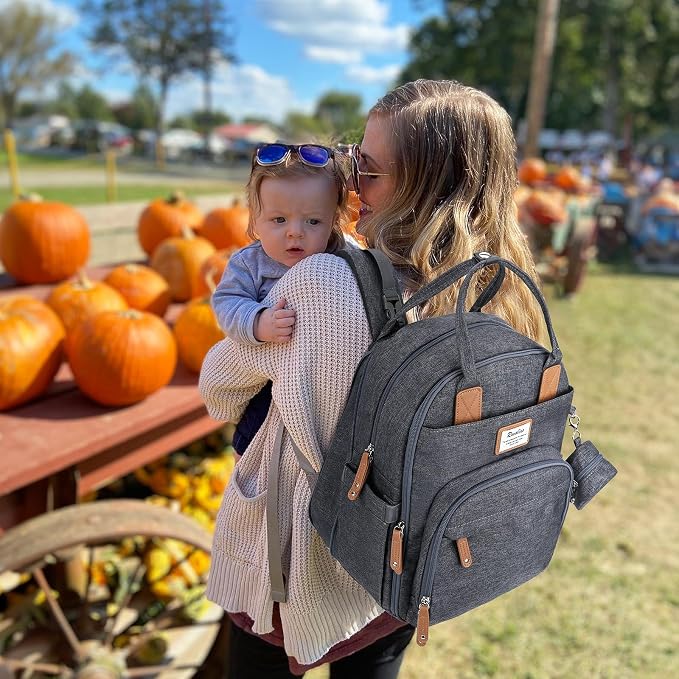 RUVALINO Diaper Bag Backpack-Expandable Baby Bag - Image 8