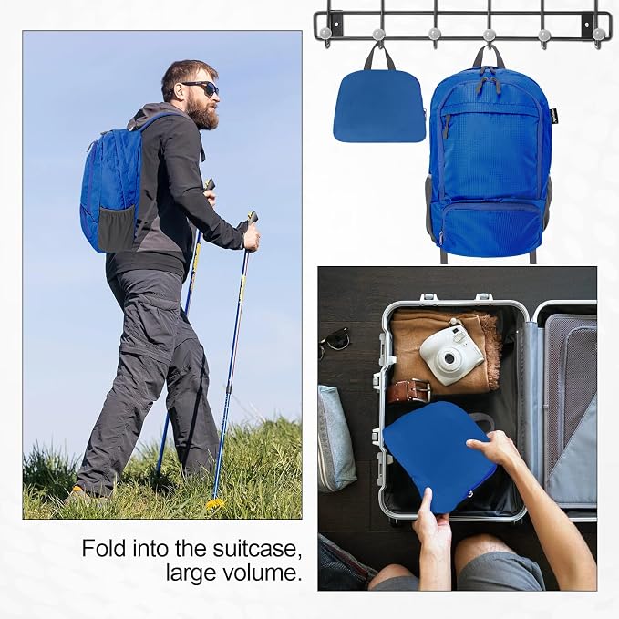 HOLYLUCK 20L Lightweight Packable Hiking Daypack Foldable Backpack - Image 6