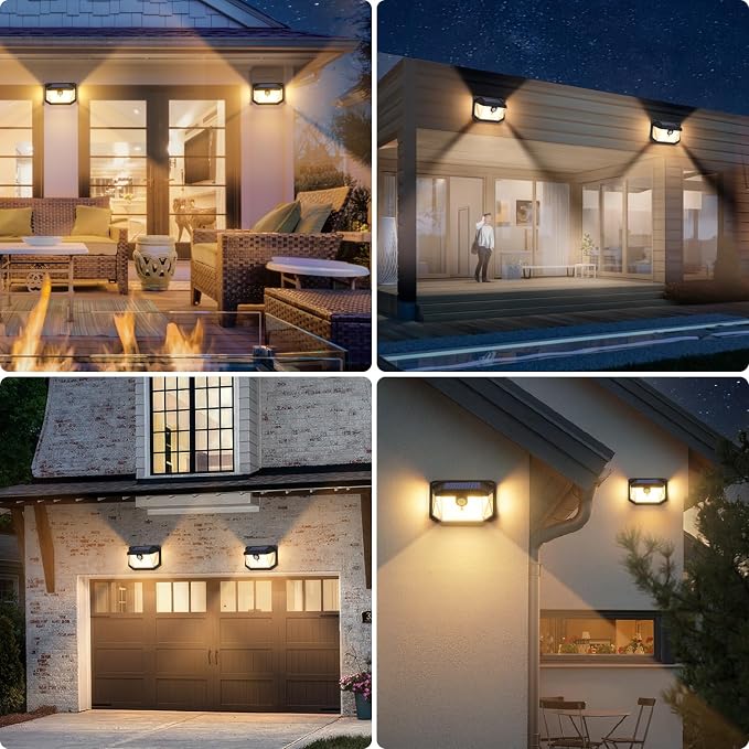 2-Pack Solar Outdoor Lights, Super Bright Solar Powered Motion Sensor Outdoor - Image 7