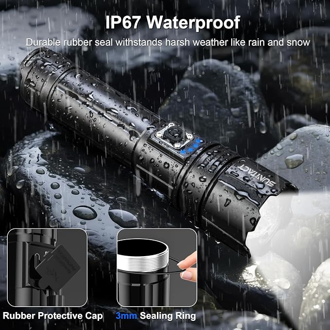 Sunitact Flashlights High Lumens Rechargeable - Image 7