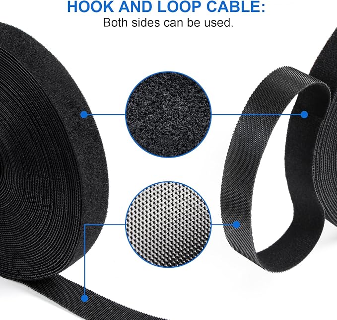 OneLeaf Fastening Cable Management Roll, Reusable Multi-Purpose Cords Management - Image 2