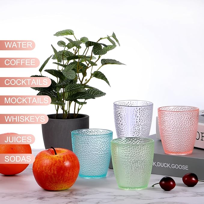 uxcell 10oz Acrylic Drinking Glasses, Light Blue - Image 5