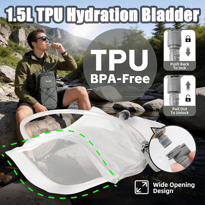 Hydration Pack Backpack, Insulated Hiking Water Backpack - Image 5