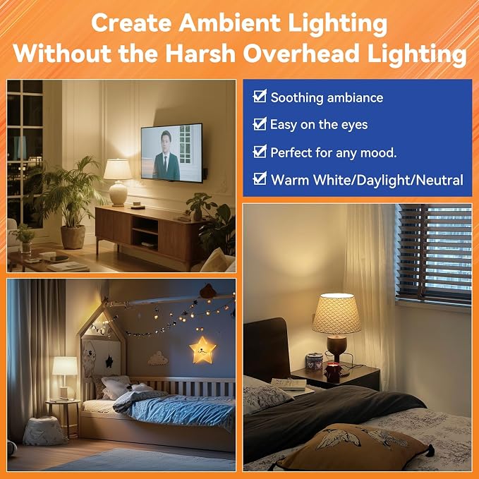 MagixPro Remote Rechargeable Light Bulbs, USB & Socket Charging, 1800mAh Battery - Image 4