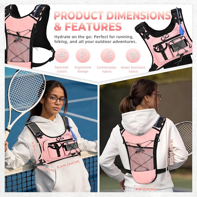 Criuage USA Original Patent Running Hydration Vest Backpack, Lightweight Chest - Image 2