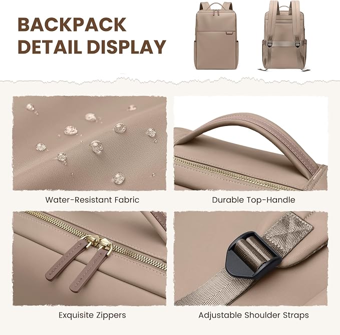 Laptop Backpack for Women, Work Business Traval Computer Backpacks - Image 5