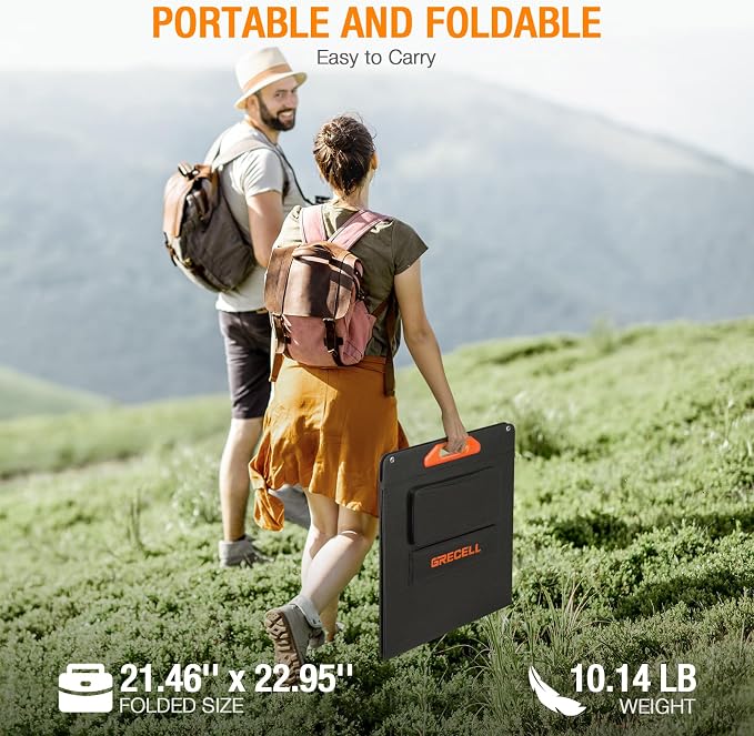200W Portable Solar Panel for Power Station Generator, 12V/24V Flexible - Image 8