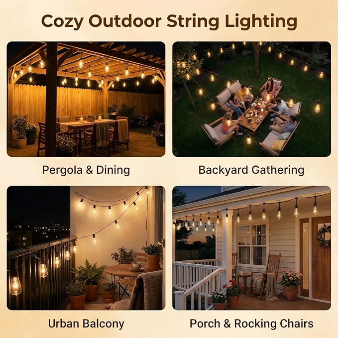 10 Pack ST40 Replacement Bulbs for Outdoor String Lights, 7W E17 Intermediate - Image 6