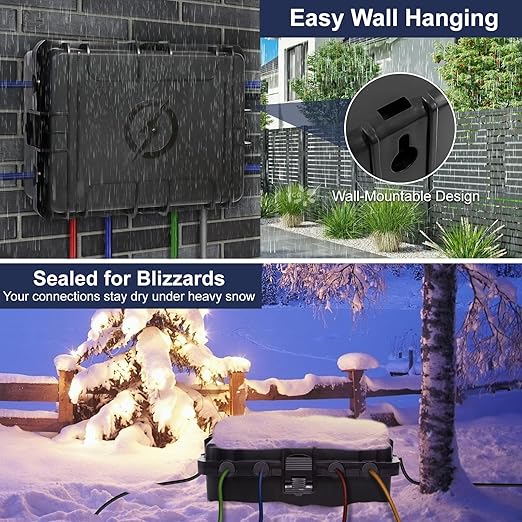 Large Outdoor Electrical Box Waterproof, IP54 Extension Cord Cover Weatherproof - Image 4