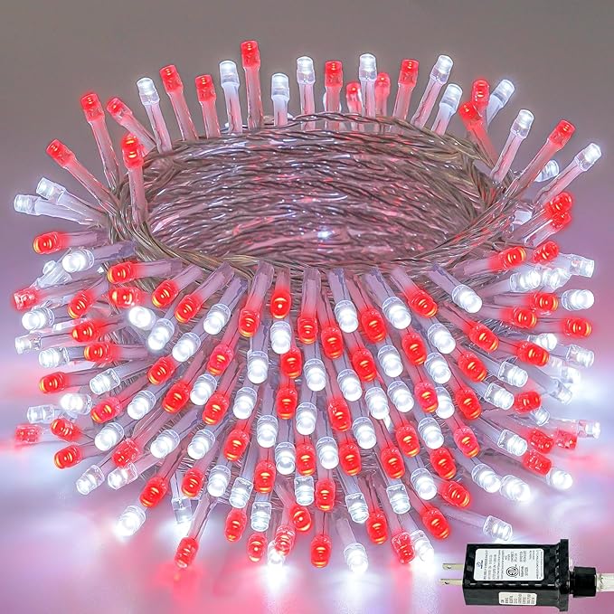88FT 240LED Extra-Long Connectable String Lights Indoor Outdoor Clear Wire by KAQ