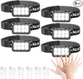 VZZNN 6 Pack Rechargeable Headlamp, Super Bright LED Head Flashlight by VZZNN