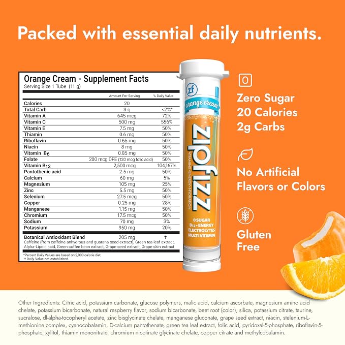 Zipfizz Daily Energy Drink Powder, 20 Pack | 3-in-1 Sustained Energy, Rapid - Image 6