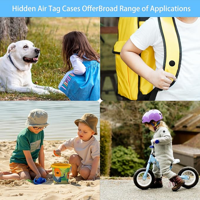 Air Tag Holder for Kids, Hidden GPS Tracker Case - Image 6