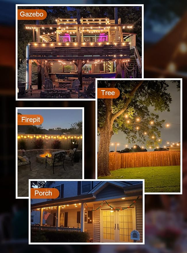 GPATIO 30ft Waterproof Patio Lights - Image 6